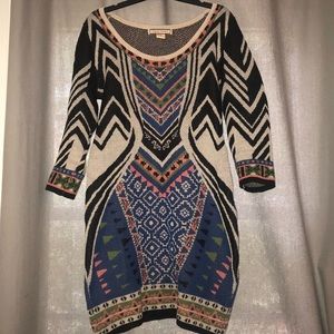 Unique Sweater Dress from urban boutique! Size Med